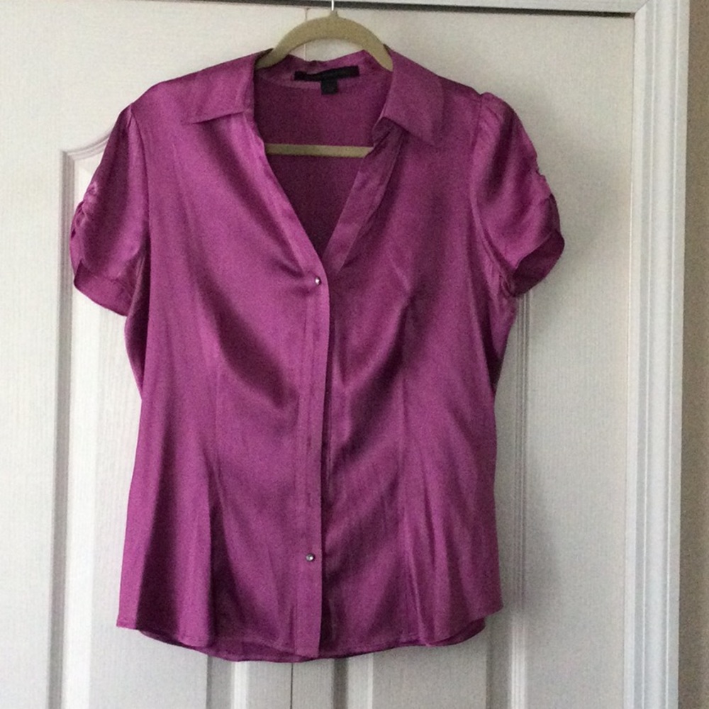 Silk button down shirt